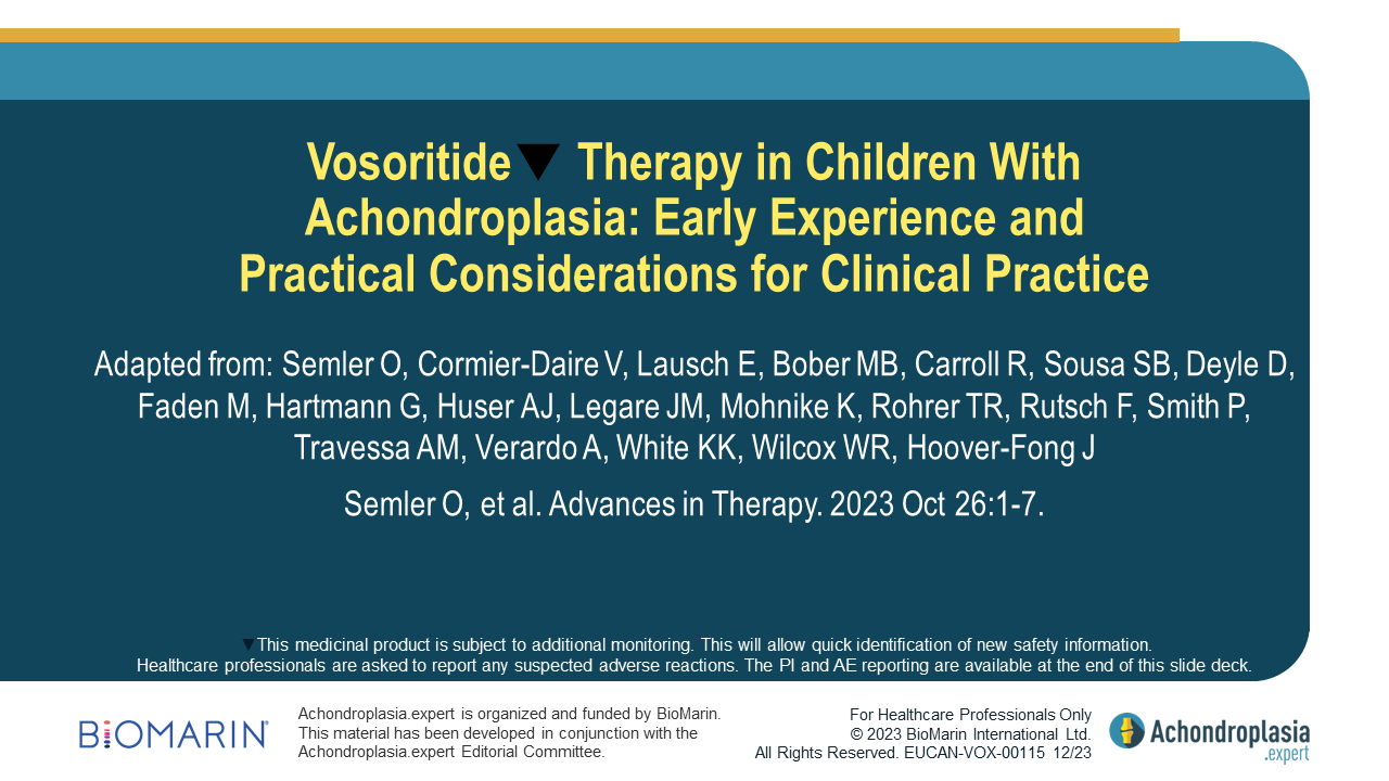 Vosoritide therapy in children Semler et al.